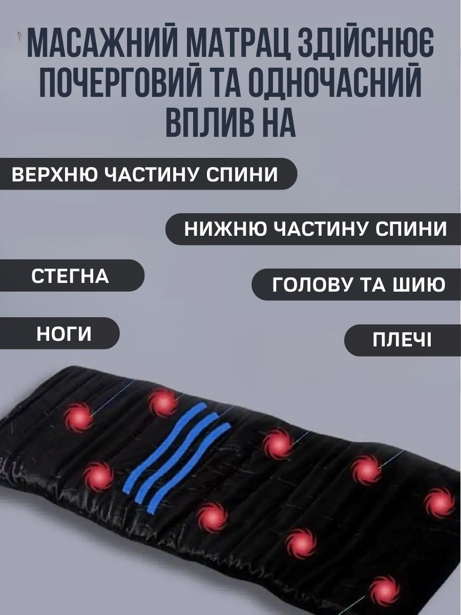 Масажний матрац з підігрівом
